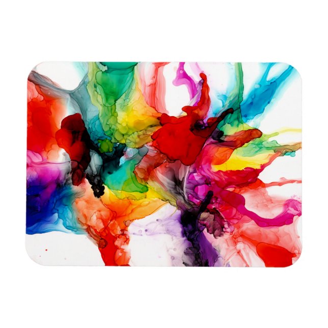 Jeweltone Prism - Watercolor Magnet (Horizontal)