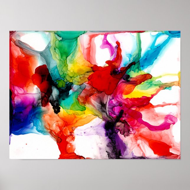 Jeweltone Prism - Watercolor Poster (Front)