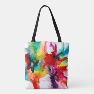 Jeweltone Prism - Watercolor Tote Bag