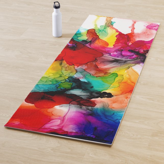 Jeweltone Prism - Watercolor Yoga Mat (In Situ)