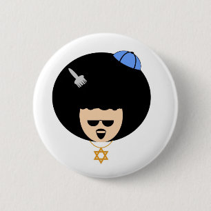 Jewfro 6 Cm Round Badge