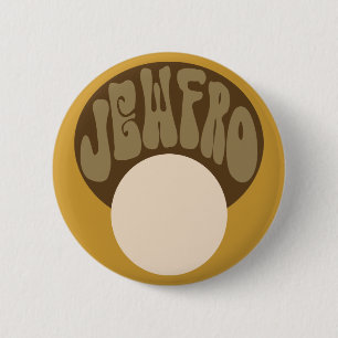 Jewfro 6 Cm Round Badge