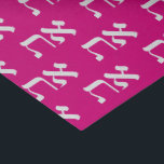 Jewish Aleph Tav White on Princess Pink Tissue Paper<br><div class="desc">Hebrew Aleph Tav wrapping paper, white typography on a Princess Pink background. Individually the letters represent: 'Aleph' the 'Author' of life and 'Tau' the 'Mark' of the Covenant. (Like: 'X marks the spot', 'I was here' or 'this is mine'). Hebrew reads right to left. When the letters Aleph-Tav are put...</div>