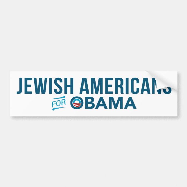 Jewish Americans For Barack Obama Bumper Sticker (Front)