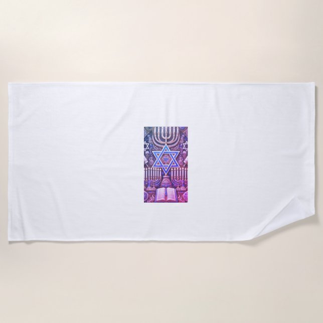 Jewish beach towel (Front)