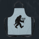 Jewish Bigfoot Hanukkah Chanukah Humour Hilarious  Apron<br><div class="desc">Jewish Bigfoot Hanukkah Chanukah Humour Hilarious Menorah Dreidel</div>