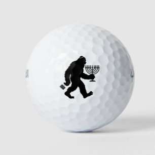 Jewish Bigfoot Hanukkah Chanukah Humour Hilarious  Golf Balls