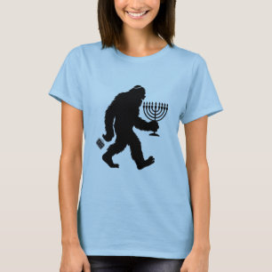 Jewish Bigfoot Hanukkah Chanukah Humour Hilarious T-Shirt