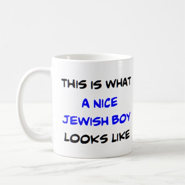 jewish boy, nice coffee mug (Left)