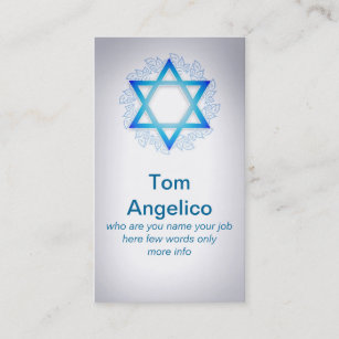 Jewish business card