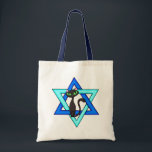 Jewish Cat Stars Tote Bag<br><div class="desc"></div>