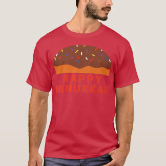 Jewish Chanukah Holiday Sufganiyah Saying Happy Ha T-Shirt