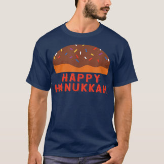 Jewish Chanukah Holiday Sufganiyah Saying Happy Ha T-Shirt