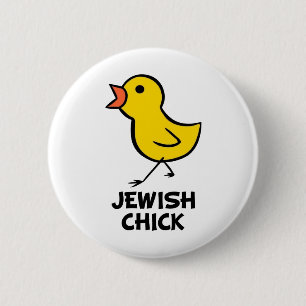 Jewish Chick Button