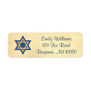 Jewish Classic Gold Star of David