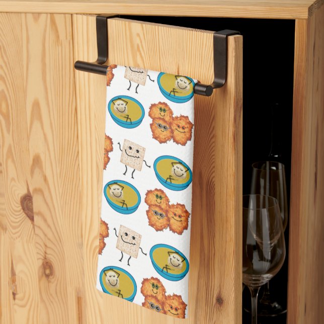 Jewish Cuisine Tea Towel (Thirds Fold)