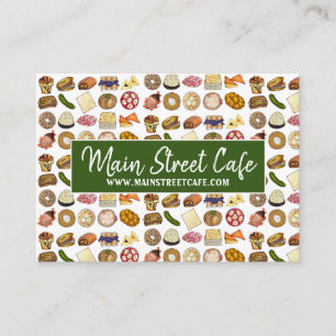 Jewish Deli Food Kosher Restaurant Cuisine Chef Business Card