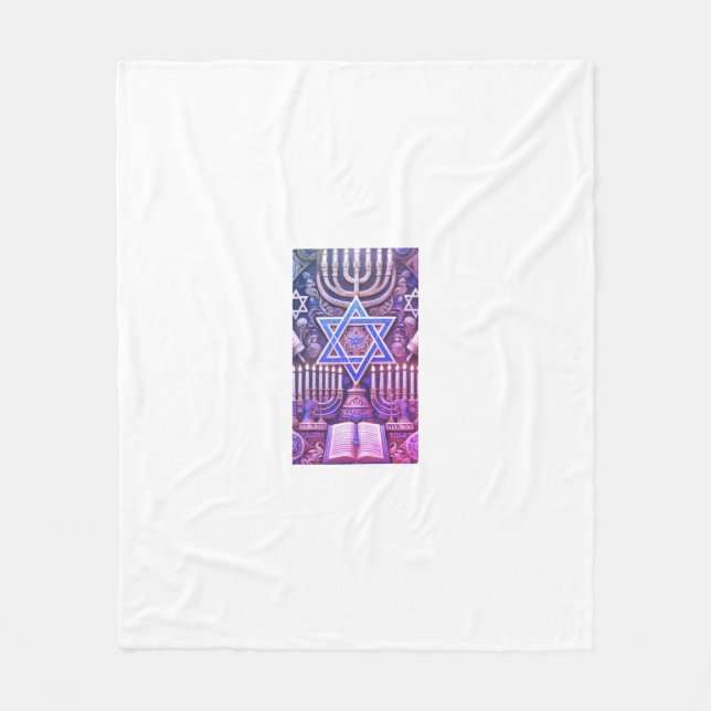 Jewish fleece blanket (Front)