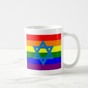 Jewish Gay Pride Flag Coffee Mug