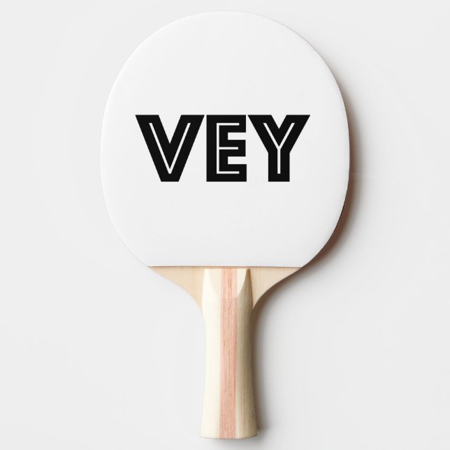 Jewish Gift-Unique, Oy, Ve Ping Pong Paddle (Front)