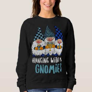 Jewish Gnome Happy Chanukah Hanukkah Hanging With  Sweatshirt
