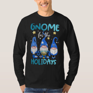 Jewish Gnome The Holidays Hanukkah Menorah Ugly Ch T-Shirt