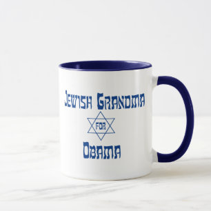 Jewish Grandma For Obama Mugs