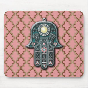 jewish hand foil pendant berber jewellery tribal a mouse mat