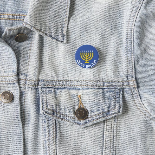 Jewish Hanukkah Button (In Situ)