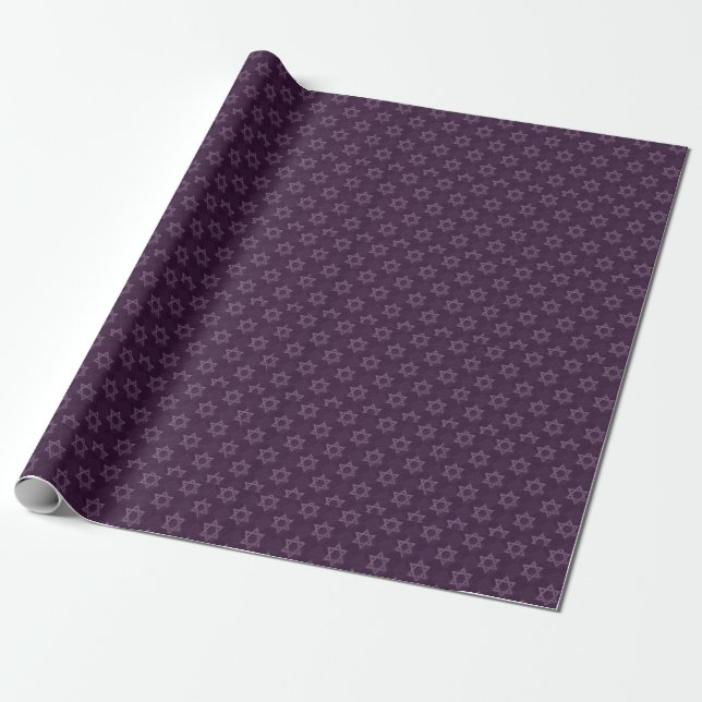 Jewish Hanukkah Chanukah Bar Mitzvah  Wrapping Paper (Unrolled)