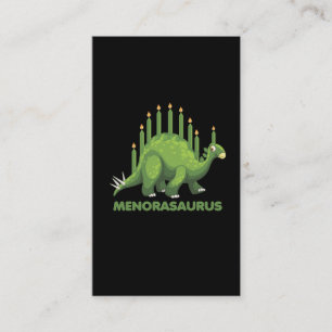 Jewish Hanukkah Dinosaur Menorah Jew Dino Fans Business Card
