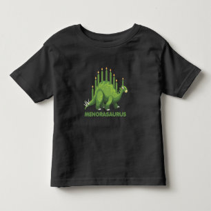 Jewish Hanukkah Dinosaur Menorah Jew Dino Fans Toddler T-Shirt