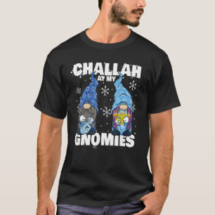 Jewish Hanukkah Menorah Dreidel Gnome Challah At M T-Shirt