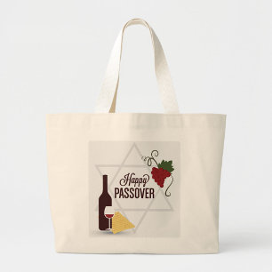 Jewish Holiday Large Tote Bag