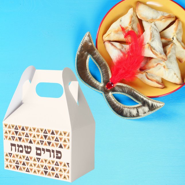 Jewish Holiday Purim Hamentash Mishloach Manot Favour Box (Creator Uploaded)