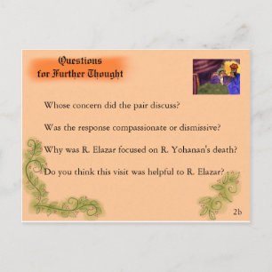 Jewish Life Learning : Bikur Holim/Questions Postcard