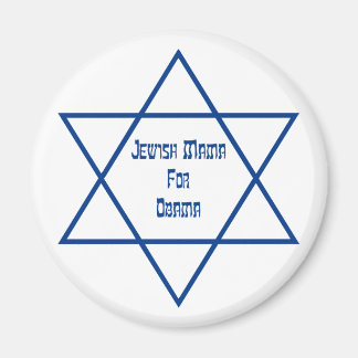 Jewish Mama For Obama Lg. Star Magnets