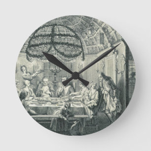 Jewish Meal During the Feast of the Tabernacles, i Round Clock
