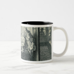 Jewish Meal During the Feast of the Tabernacles, i Two-Tone Coffee Mug