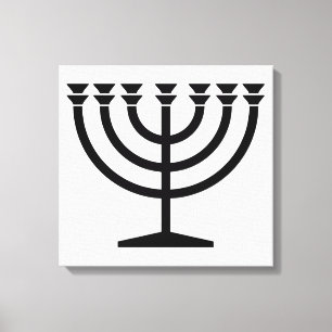 Jewish Menorah (Symbol of Judaism) Canvas Print