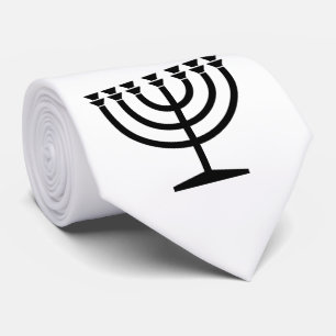 Jewish Menorah (Symbol of Judaism) Tie