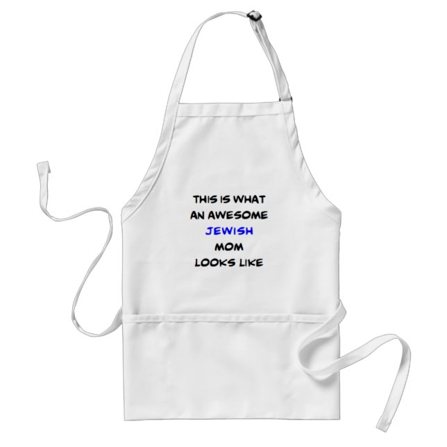jewish mom, awesome standard apron (Front)