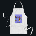 Jewish Mommaleh Apron<br><div class="desc">Words say,  "Jewish Mommaleh" and beautiful Jewish Stars are the central design for this kitchen chef's apron. Happy Channukka! Buy your mom this one!</div>