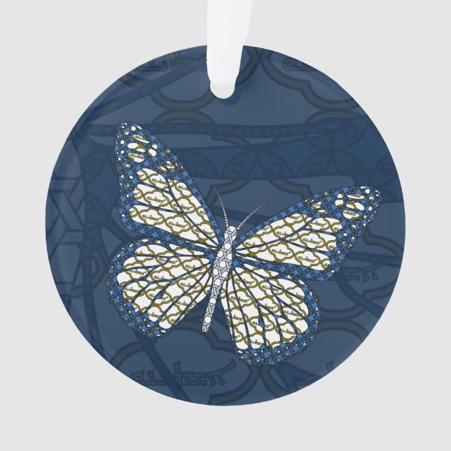 Jewish Monarch Acrylic Ornament (Front)