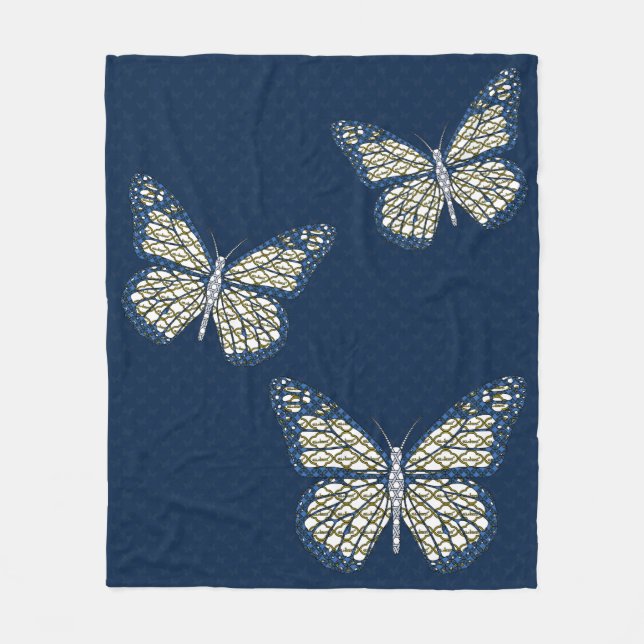 Jewish Monarch Fleece Blanket (Front)