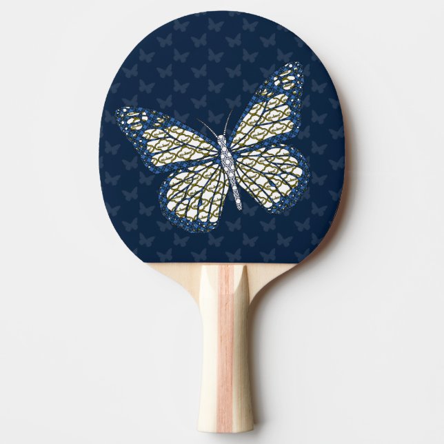 Jewish Monarch Ping Pong Paddle (Front)