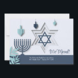 Jewish Moving Announcement<br><div class="desc">Let everyone know of your new address with this handsome announcement featuring Jewish elements. Perfect for Hanukkah greetings too!. (Image by Freepik). The card is easy to customise with your wording, font and font colour. Not exactly what you're looking for? All our products can be custom designed to meet your...</div>