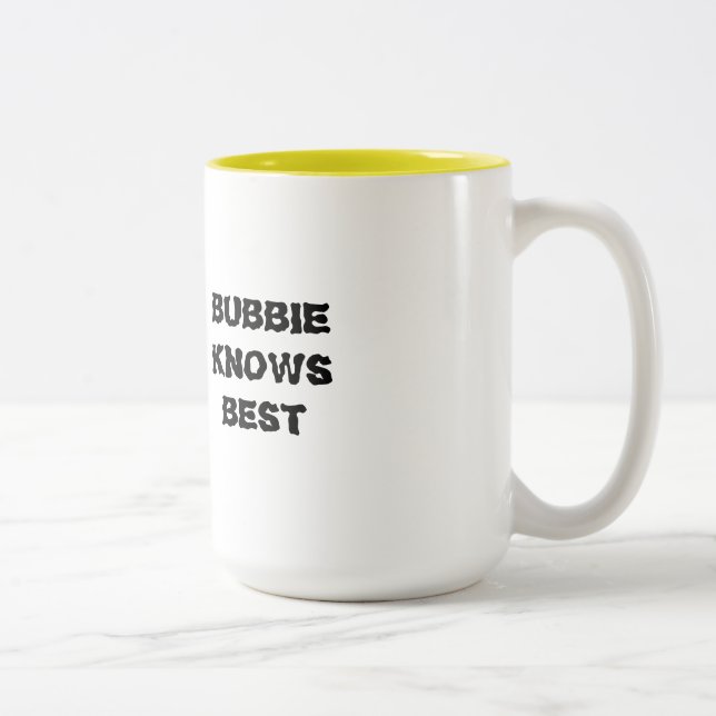JEWISH MUG BUBBIE KNOWS BEST FOR GRANDMA (Right)