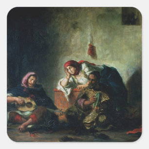 Jewish Musicians in Mogador, 1847 Square Sticker