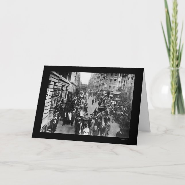 Jewish New Year Fun on the East Side of NYC 1910 Holiday Card (Front)